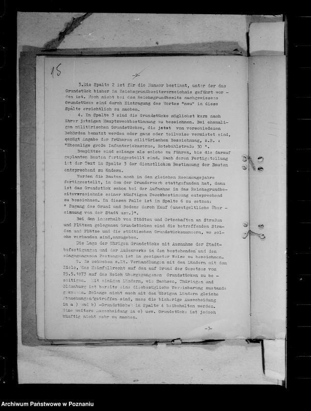 Obraz 20 z jednostki "Deutch- italeinische Vereinbarung für die abwandernden Deutschen aus Tirol. Verwendung von Haushaltsmitteln. Fürsorge für versetzte Angestellten. Reichsgrundbesitzvverzeichnis."