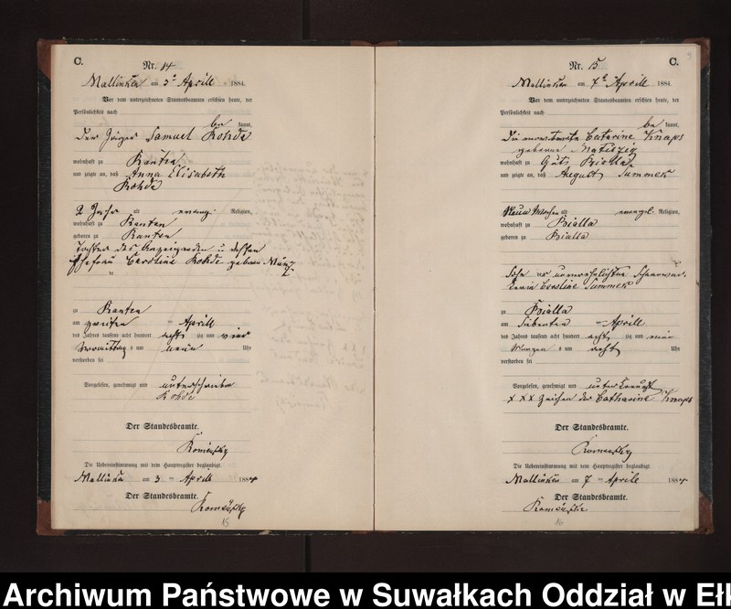 image.from.unit.number "Sterbe-Neben-Register des Preussischen Standes-Amtes Neuhoff Kreis Loetzen"