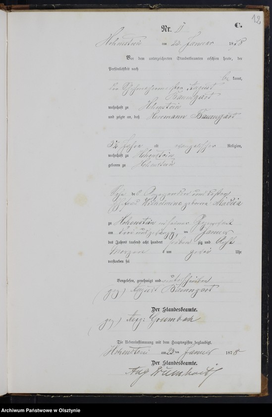 image.from.unit.number "Sterbe-Neben-Register Nr 1 - 77"