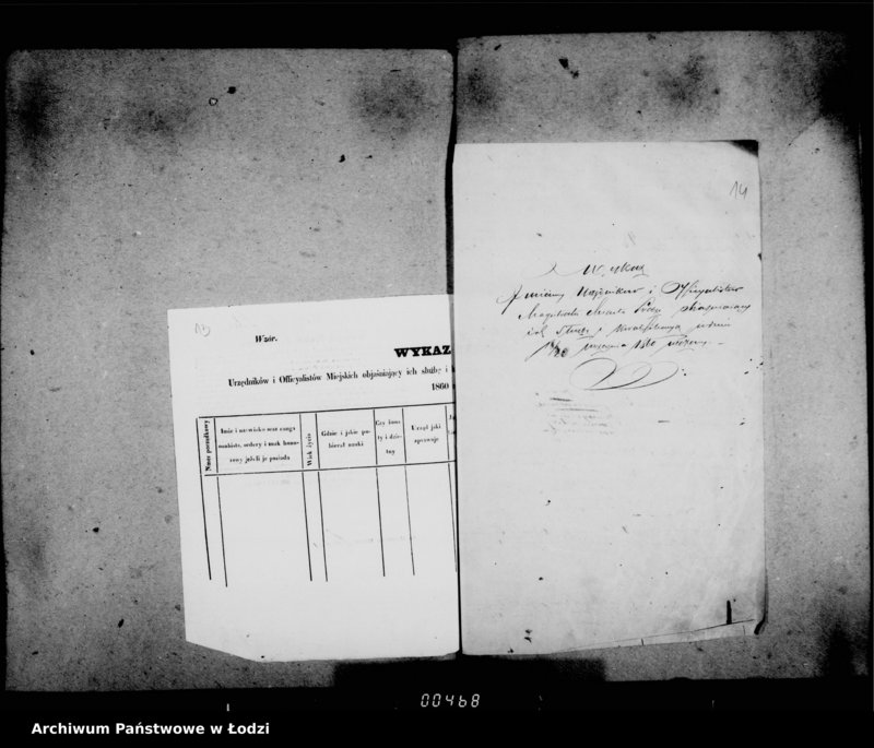 Obraz 13 z jednostki "Akta w przedmiocie urzędników i oficjalistów"