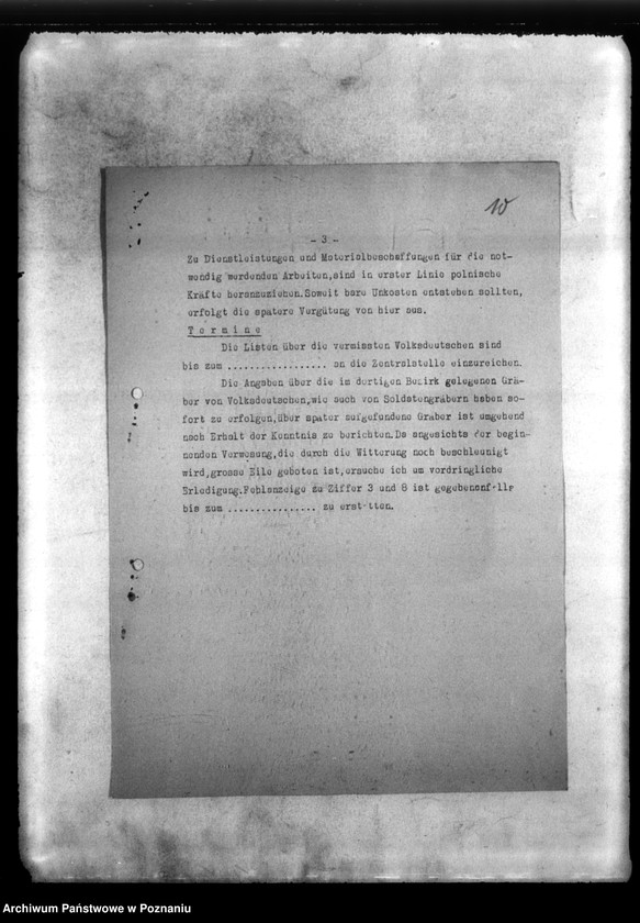 Obraz 13 z jednostki "Akten betr. Fätigkeits- und Fahrt berichte der Zweigrtelle Londreh (Łódź)"