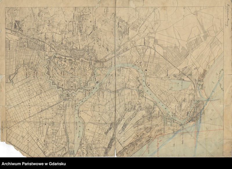 Obraz 7 z jednostki "Gdańsk. Plan miasta oraz fortyfikacji"