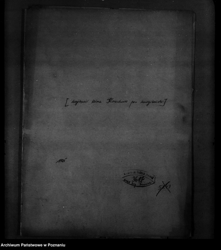 Obraz 4 z jednostki "/Majętność leśna Ruchowo powiat mogileński/"