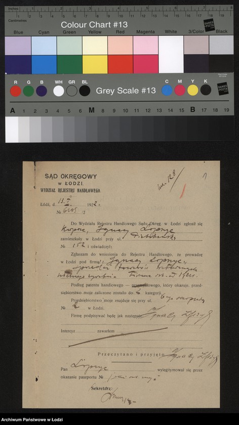 Obraz 3 z jednostki "Ignacy Lipszyc – sprzedaż towarów wełnianych"