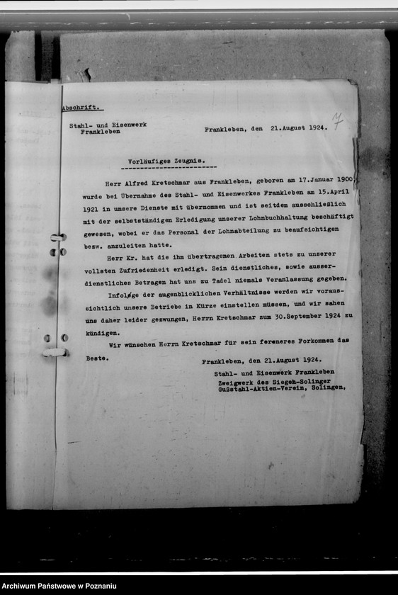 Obraz 11 z jednostki "Kretschmar, Alfred - komisarz obwodowy"