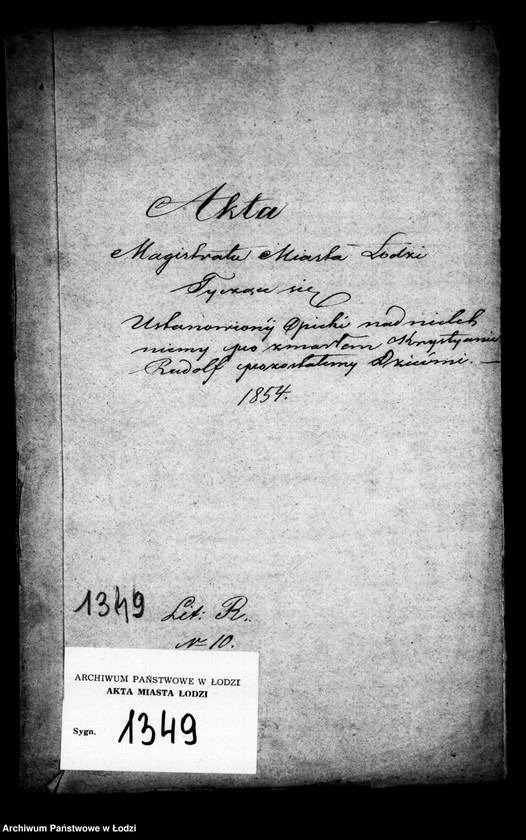 Obraz 4 z jednostki "Akta tyczące się ustanowienia opieki nad nieletnimi po zmarłym Krystianie Rudolf"