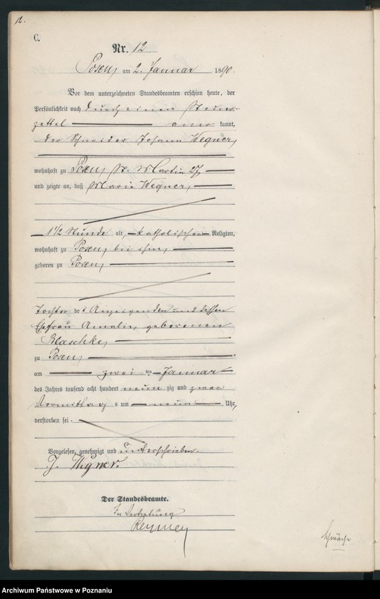 Obraz 15 z jednostki "Księga zgonów t. I"