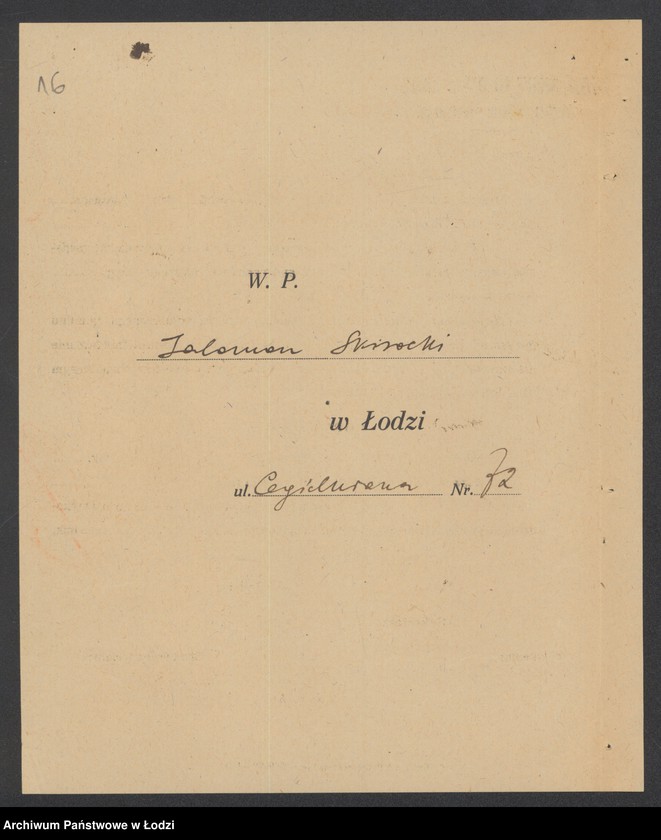 Obraz 18 z jednostki "Wisocki Salomon – sprzedaż drzewa i węgla"