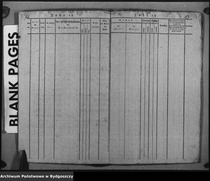 image.from.unit.number "Verzeichniss der Verstorbenen aus der evangel. Stadt- und Landgemeinde von Inowrazlaw Jahr 1838"