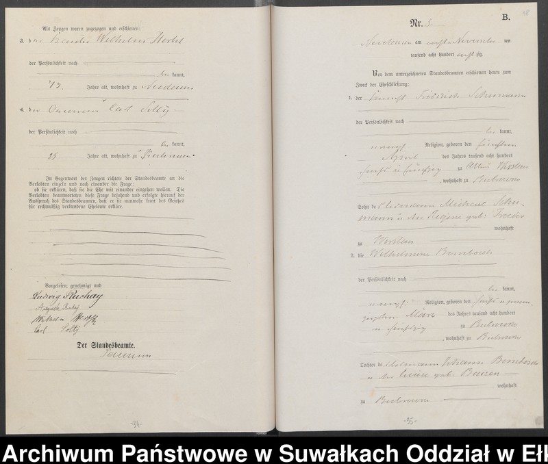 image.from.unit.number "Heiraths-Haupt-Register des Königlich Preussischen Standes-Amtes Forstrevier Nicolaiken Kreis Sensburg für das Jahr 1878 [do 1881]"