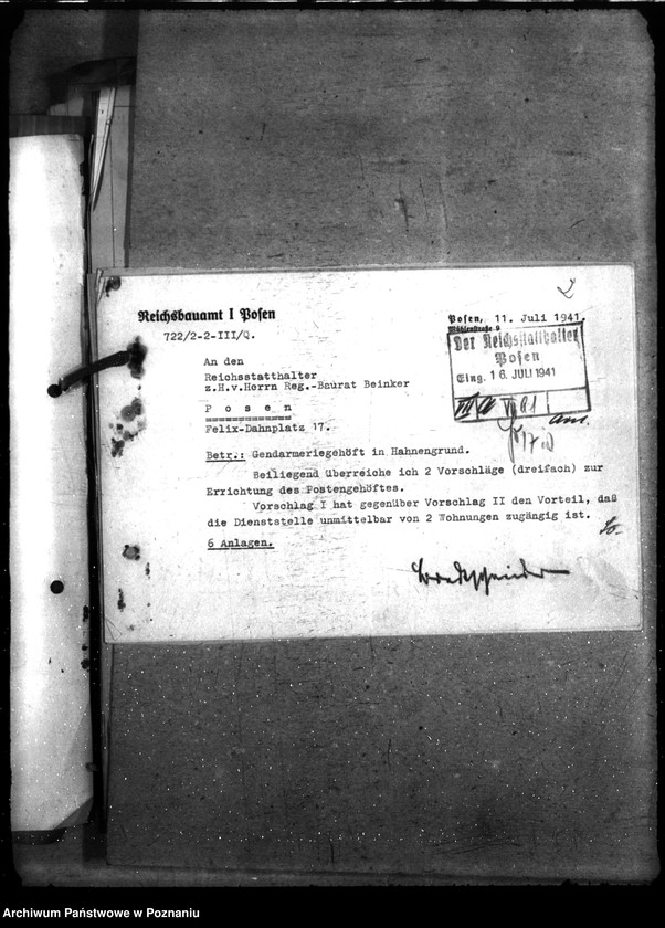 Obraz 6 z jednostki "Gendarmerie - Posen - Gehöfte"