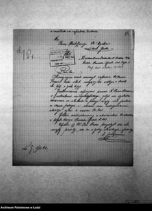 Obraz 14 z jednostki "[Podania o pracę i zasiłek pieniężny]"