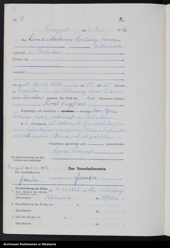 image.from.unit.number "Geburtenbuch/Zweitbuch/ Nr 1 - 18"