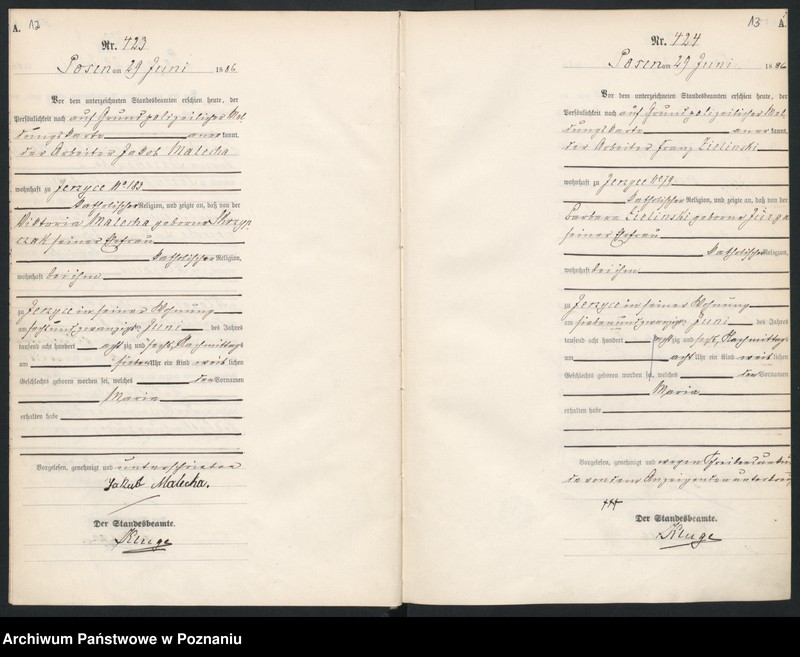 Obraz 10 z jednostki "Księga urodzeń t. II"