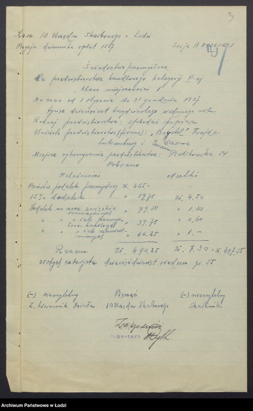 Obraz 5 z jednostki "Frajda Luksenburg, Gerszon Sarna- skład papieru"