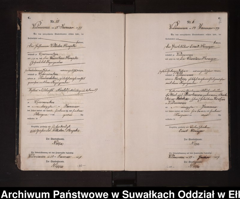 image.from.unit.number "Sterbe-Neben-Register des Preussischen Standes-Amtes Widminnen Kreis Loetzen"