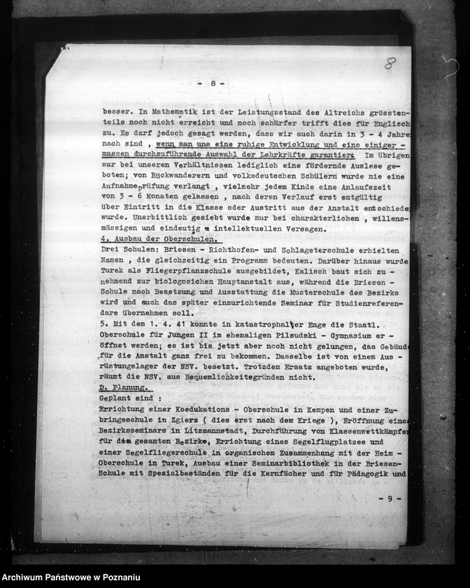 Obraz 12 z jednostki "Sprawozdanie o sytuacji szkół średnich w rejencji łódzkiej"