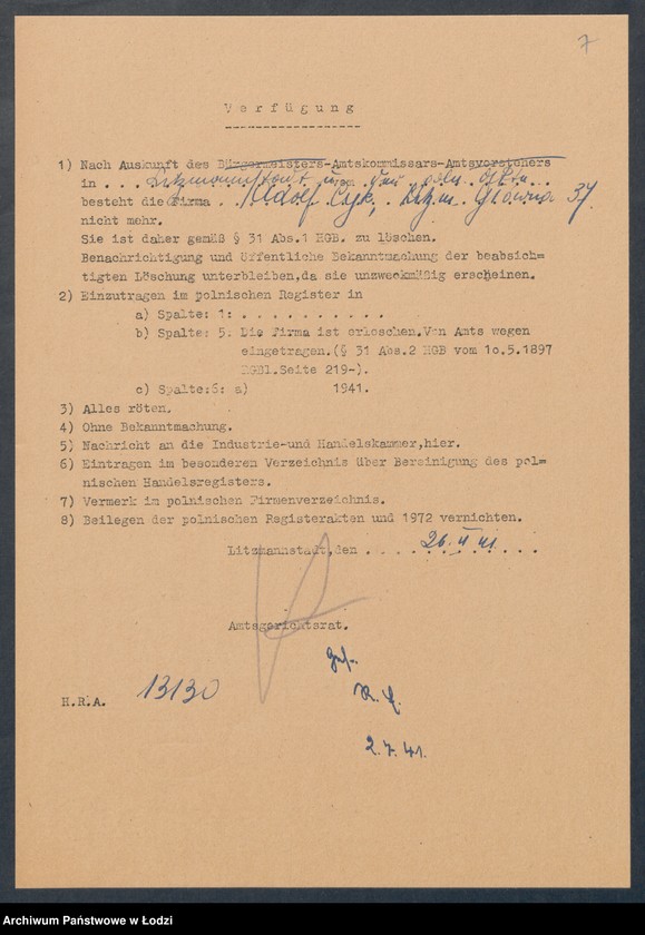 Obraz 9 z jednostki "Adolf Cyk – sklep spożywczy"