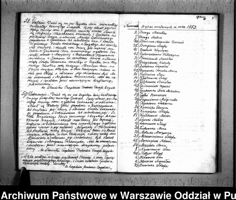 Obraz 13 z jednostki "Akta urodzeń, małżeństw i zgonów"