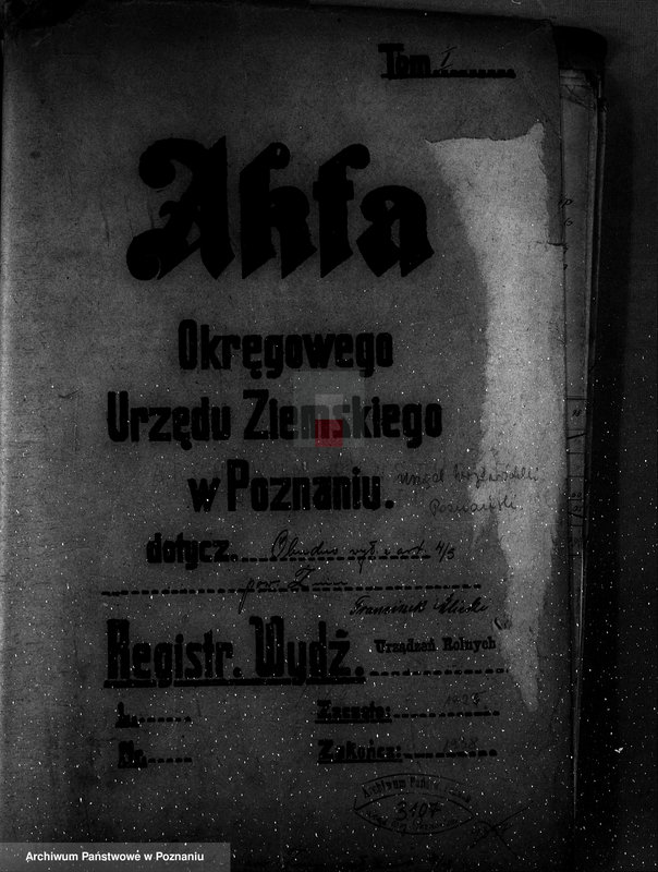 Obraz 4 z jednostki "Majątek Obudno powiatu żnińskiego wyłączenie z art.4/5 ustawy o wykonaniu reformy rolnej"