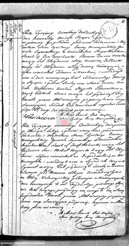 image.from.unit.number "Akta Zeszłych Gminy Krasnopolskiey - w powiecie Seyneńskim w Województwie Augstowskim Roku od 1-go Stycznia 1820 R."