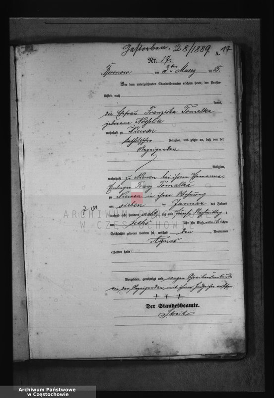 image.from.unit.number "[Pierwopis aktów urodzeń z 1885 roku]."