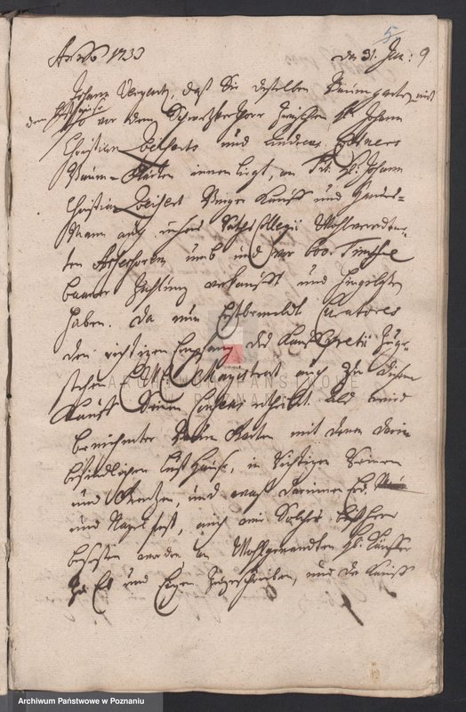 image.from.unit.number "Ratsprotokoll; język niemiecki, polski"