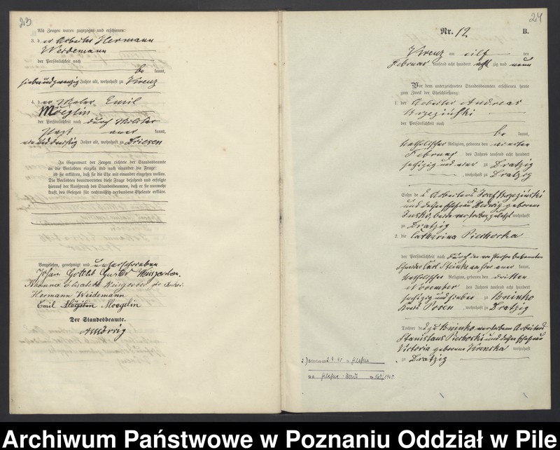 Obraz 15 z jednostki "Księga małżeństw"