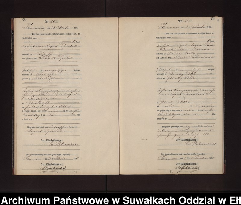 image.from.unit.number "Sterbe-Neben-Register des Preussischen Standes-Amtes Neuhoff Kreis Loetzen"