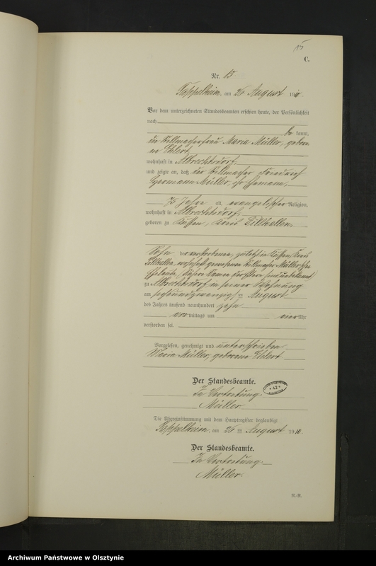 image.from.unit.number "Sterbe-Neben-Register Nr 1 - 25"