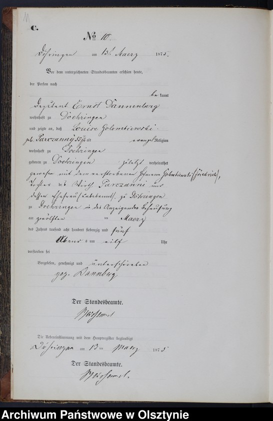 image.from.unit.number "Sterbe-Neben-Register Nr 1 - 45"