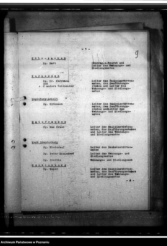 Obraz 13 z jednostki "Dienstbesprechung der Leiter der Wohnungsund Siedlungsämter in Würzburg. DWH - Arbeitstagung"