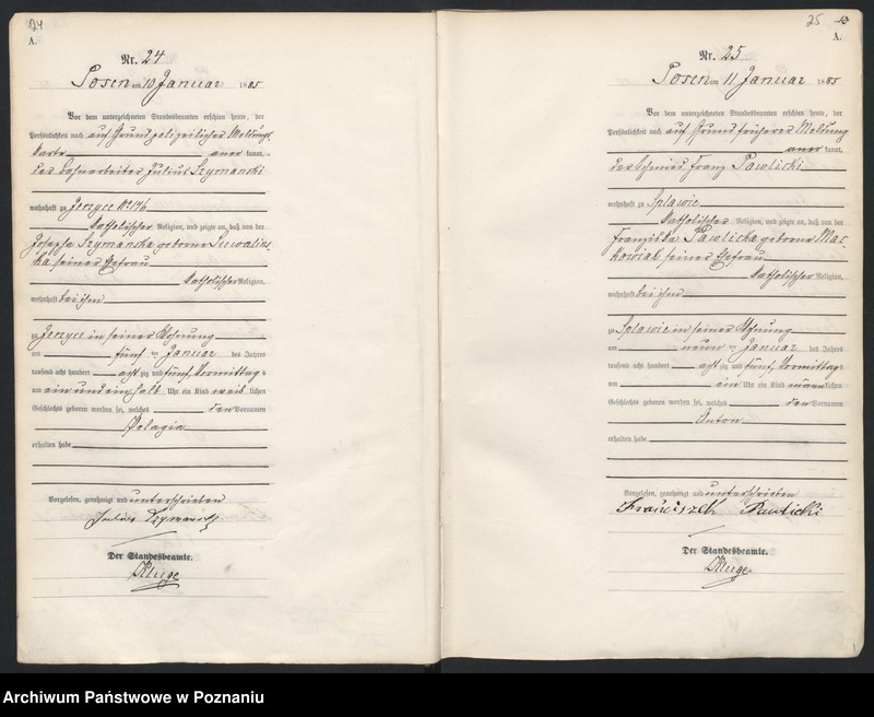 Obraz 16 z jednostki "Księga urodzeń t. I"