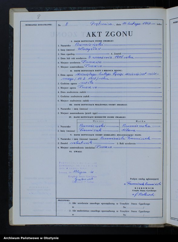 image.from.unit.number "Księga akt zgonu Nr 1 - 26, 1 - 22, 1-24, 1-15, 1-22, 1-17, 1-28; /przepisana w języku polskim z oryginału niemieckiego w dniach 19.07.1961 - 25.07.1961/"