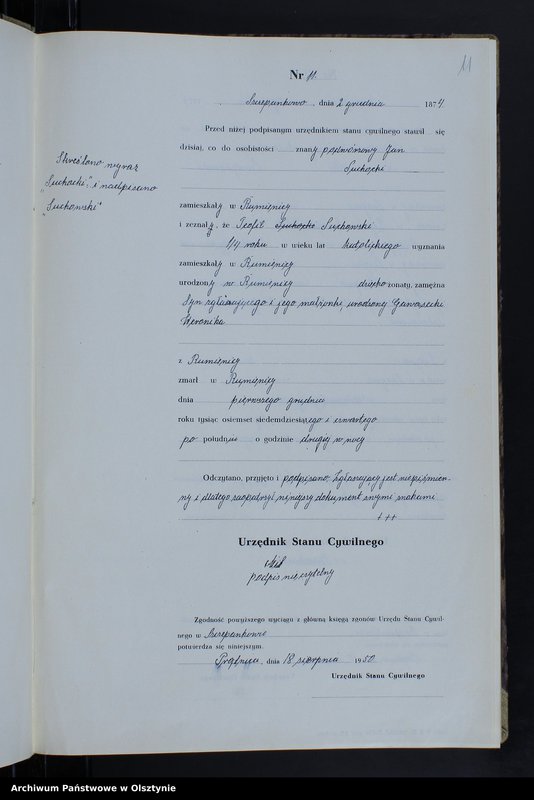 image.from.unit.number "Księga zgonów Nr 1 - 14,1 - 41,1 - 51,1 - 49 i 1 - 39 /brak lat 1875,1877/ /przepisana w języku polskim z oryginału niemieckiego w dniach 17.08.-12.09.1950/"