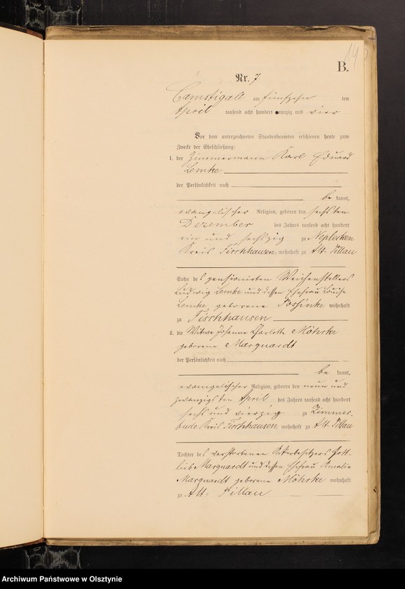 image.from.unit.number "Heiraths-Haupt-Register Nr 1 - 30"