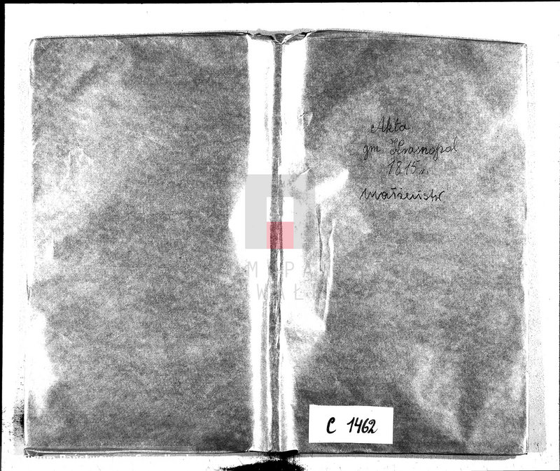 image.from.unit.number "Akta Gminy Krasnopolskiey Pttu Seyn. Depptu Łomżyńskiego 1815. Małżeństwa."