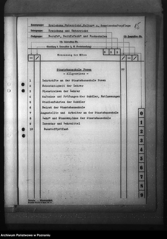 Obraz 19 z jednostki "Aktenplan der Berufs-, Berufsfach- und Fachschulen"