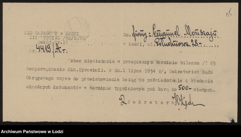 Obraz 17 z jednostki "Emanuel Monszajn- sprzedaż odpadków"