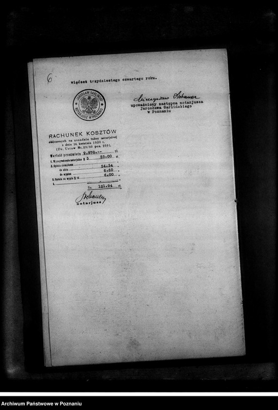 Obraz 10 z jednostki "List hipoteczny na rzecz Zjednoczenia Zawodowego Polskiego"