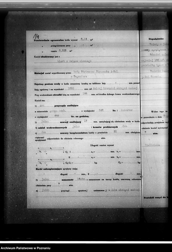 Obraz 18 z jednostki "Mleczarnia w Wielichowie - Spółdz. z ograniczoną odpowiedzialnością nr woj. kotła 5898"