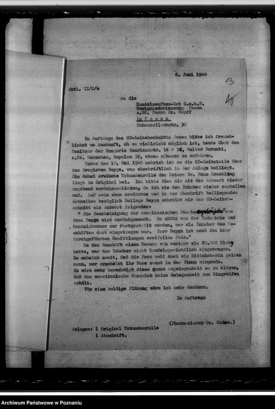 Obraz 17 z jednostki "Erfassung der Drogerien"