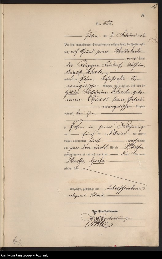 Obraz 17 z jednostki "Księga miejscowa urodzeń tom II"