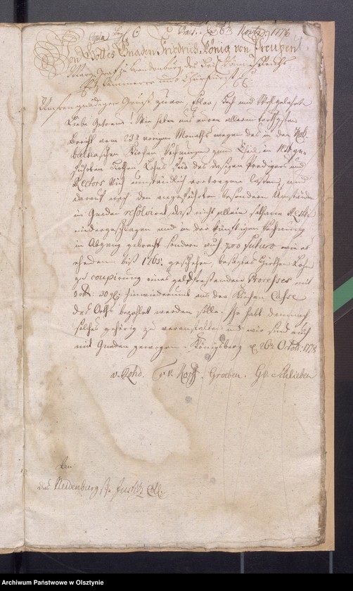 image.from.unit.number "Kobultische Kirchen Jahres Rechnung über Einnahme und Ausgabe Geld"