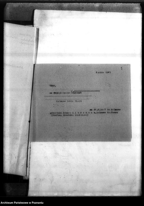 Obraz 7 z jednostki "Johann Lindemann aus Kulmsee/ Westpreussen (powiat Toruń)"