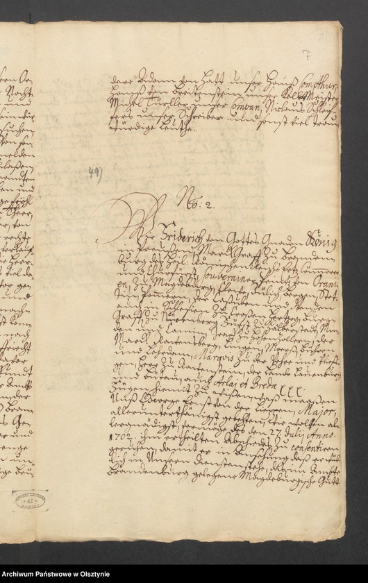 image.from.unit.number "Auklappen und die 3 Krüge in Kgl. Dorfe Schmoditten, H. [Haupt] A. [Amt] Brandenburg [Pokarmin]. Acta, den Verkauf durch die verw. [verwitwe] Anna Maria Rothenstein an ihren Schwigersohn Fab. [Fabian] Sebast. [Sebastjan] Gorzuchowski"