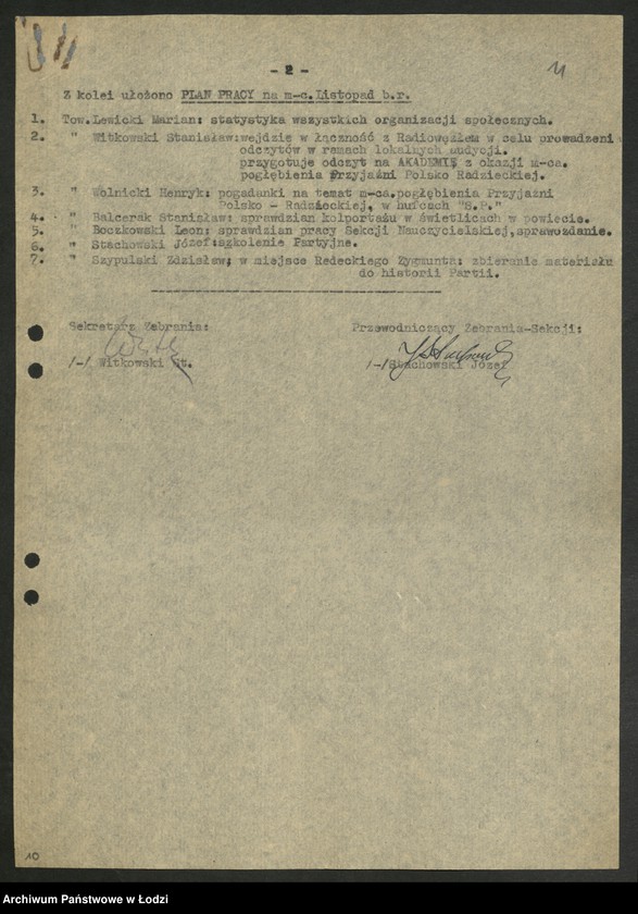 Obraz 12 z jednostki "Sprawozdania miesięczne instruktorów propagandy komitetów powiatowych i komitetów miejskich [z załącznikami za 1948 rok]"