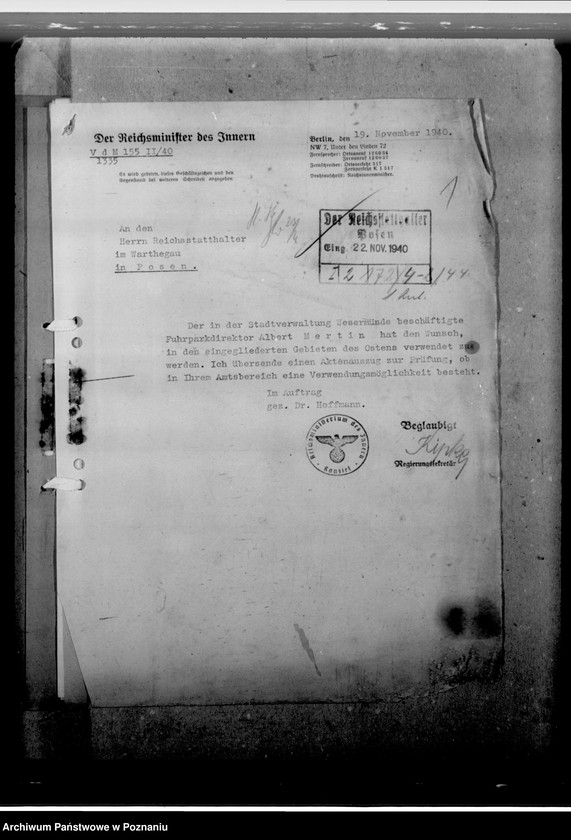 Obraz 5 z jednostki "Mertin, Albert - urzędnik"