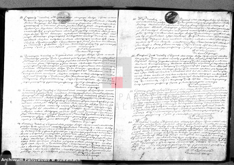 image.from.unit.number "Księga duplikat akt urodzonych, zaślubionych i zgonów w parafii wigierskiej"