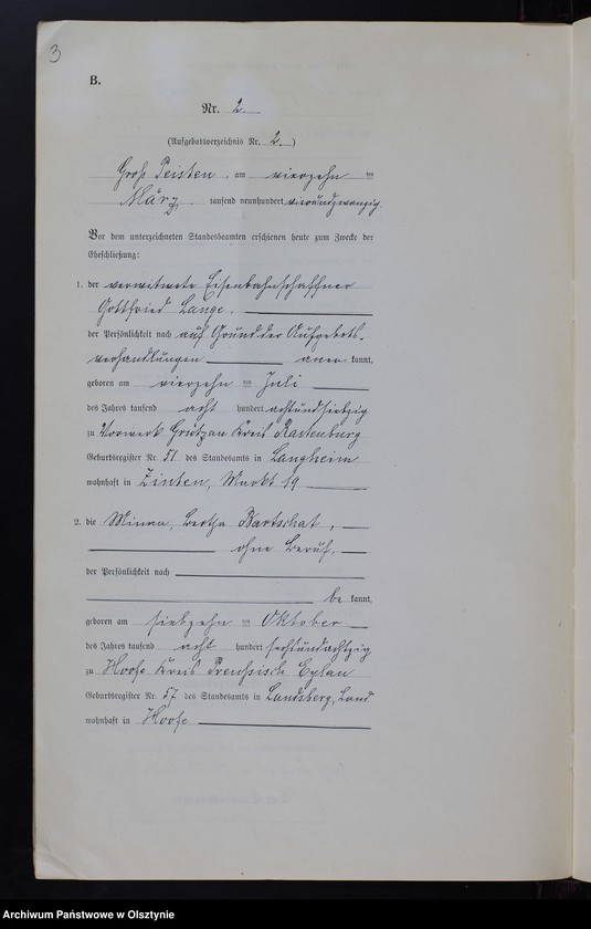 image.from.unit.number "Heiraths-Neben-Register Nr 1 - 14 [ Księga małżeństw - wtóropis ]"
